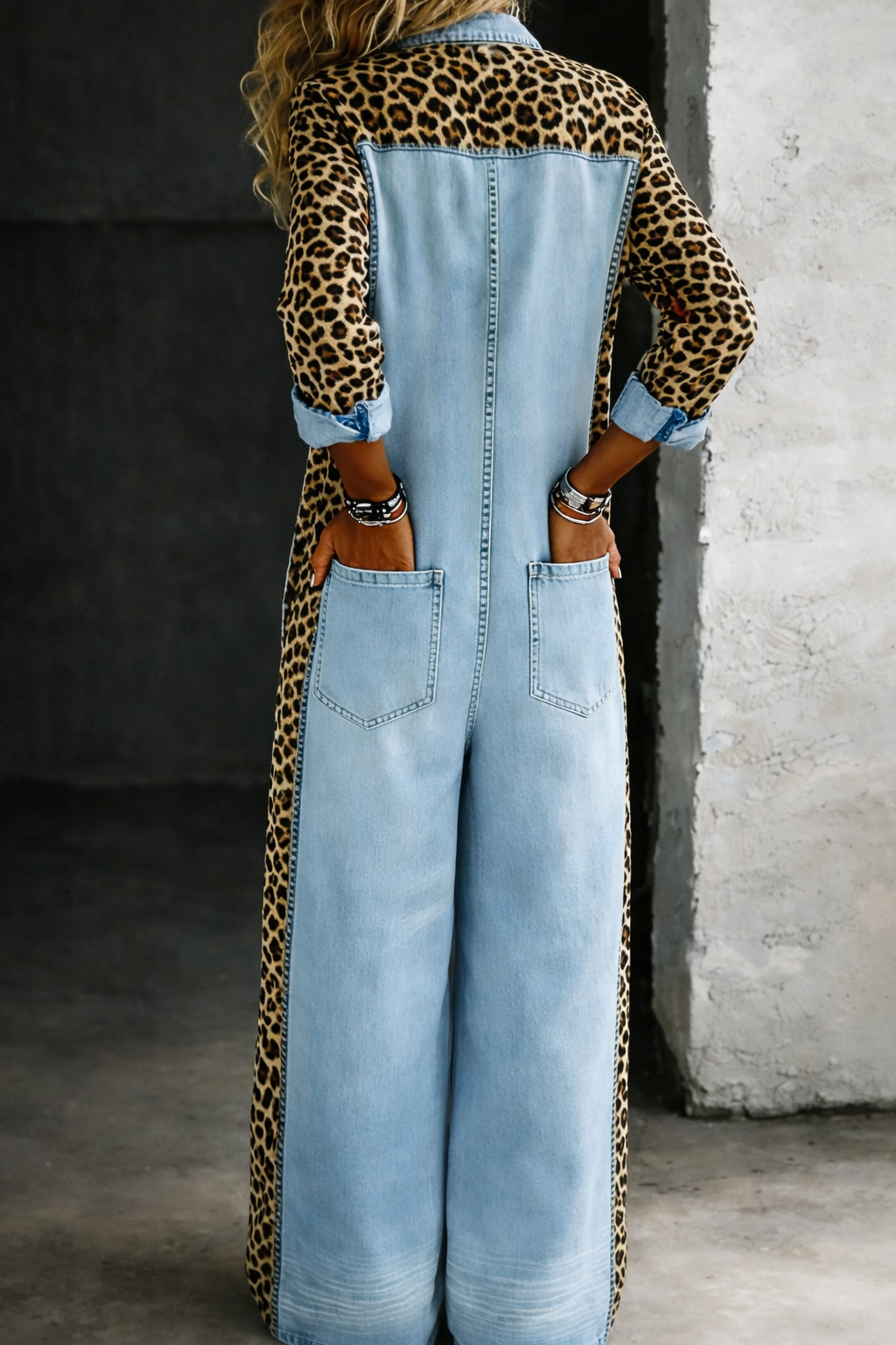 Amanda | Mono de Camisa de Denim de Una Pieza