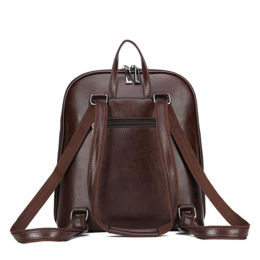 Mochila clásica con doble cremallera: diseño elegante