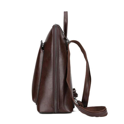 Mochila clásica con doble cremallera: diseño elegante