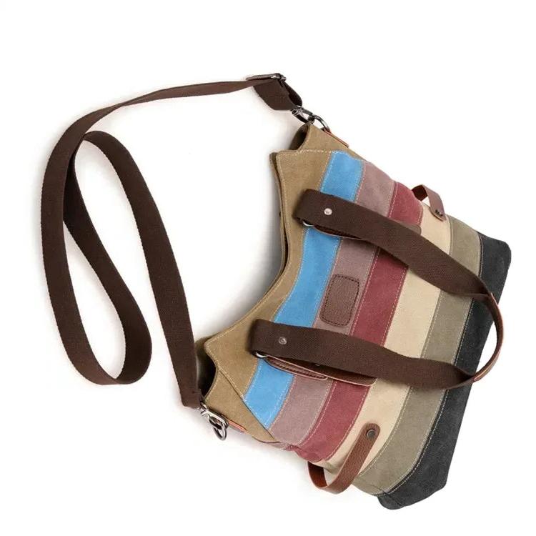 Bolso de mano de piel de colores para mujer