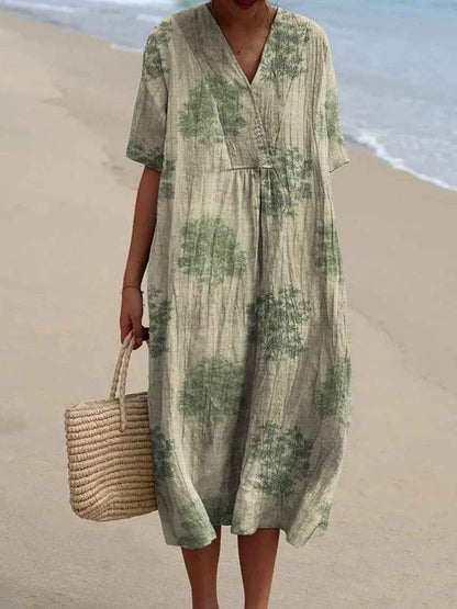 Eleanor | Vestido Maxi Floral Cómodo de Verano