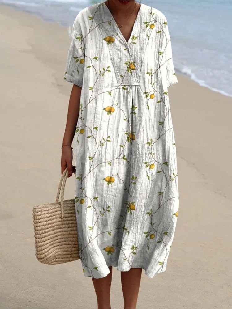Eleanor | Vestido Maxi Floral Cómodo de Verano