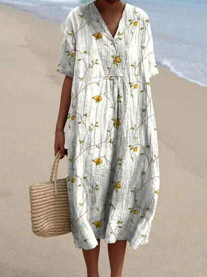 Eleanor | Vestido Maxi Floral Cómodo de Verano