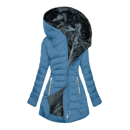 Julia - Chaqueta acolchada de invierno con capucha