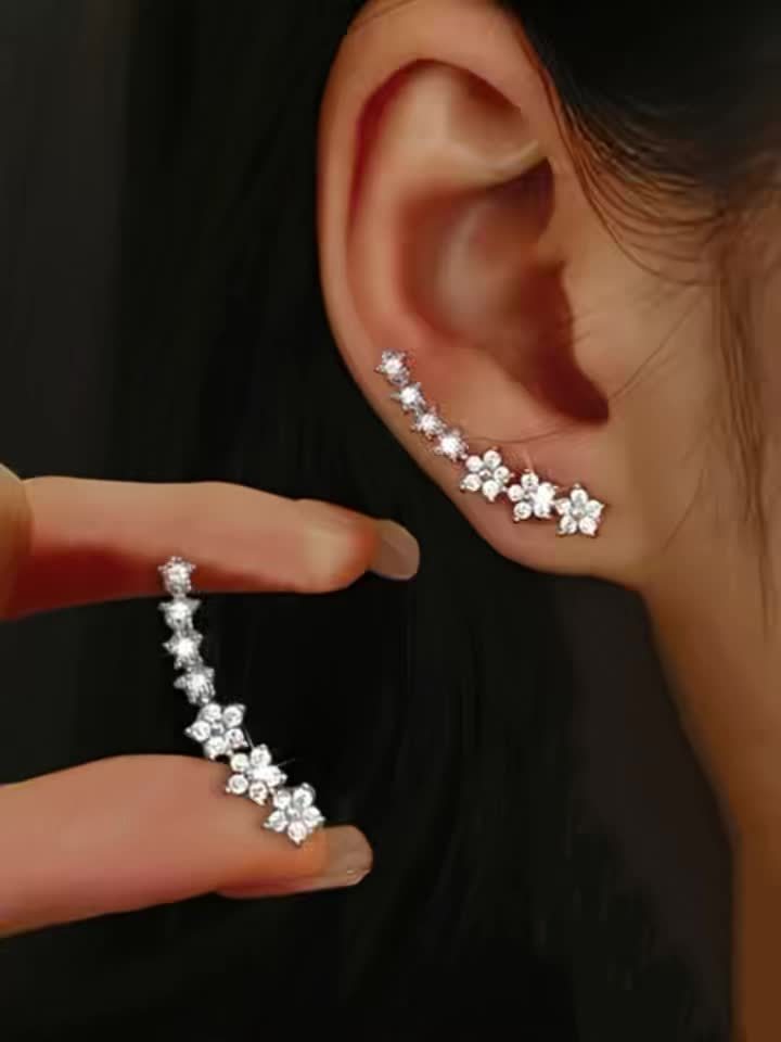 Pendientes atemporales con forma de flor