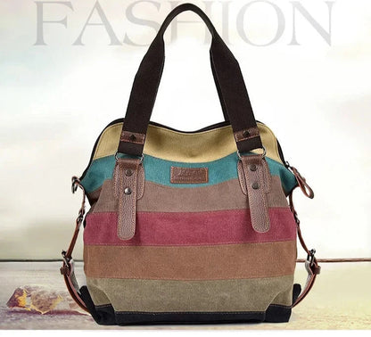 Bolso de mano de piel de colores para mujer