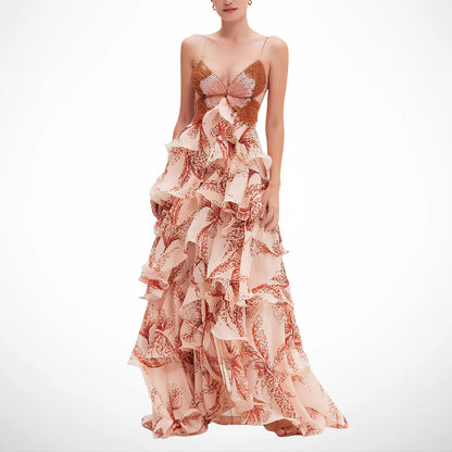 Leyla | Vestido largo Papillon exclusivo