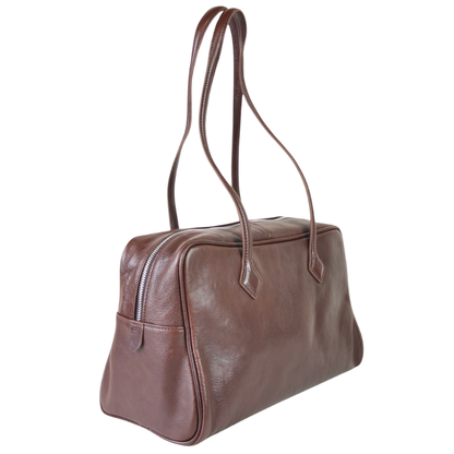 Bolso Tote Estructurado de Piel Flor