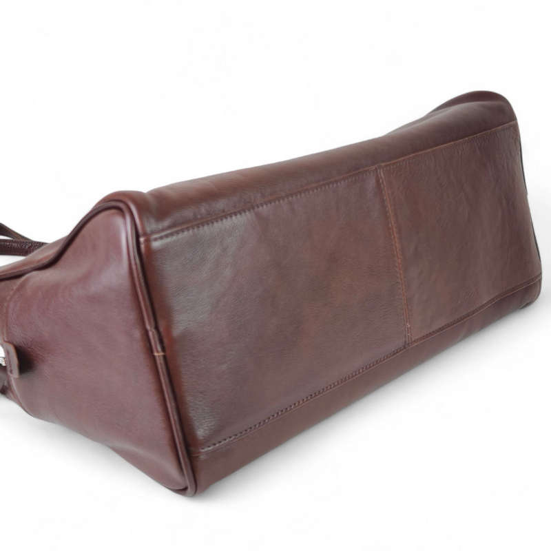 Bolso Tote Estructurado de Piel Flor