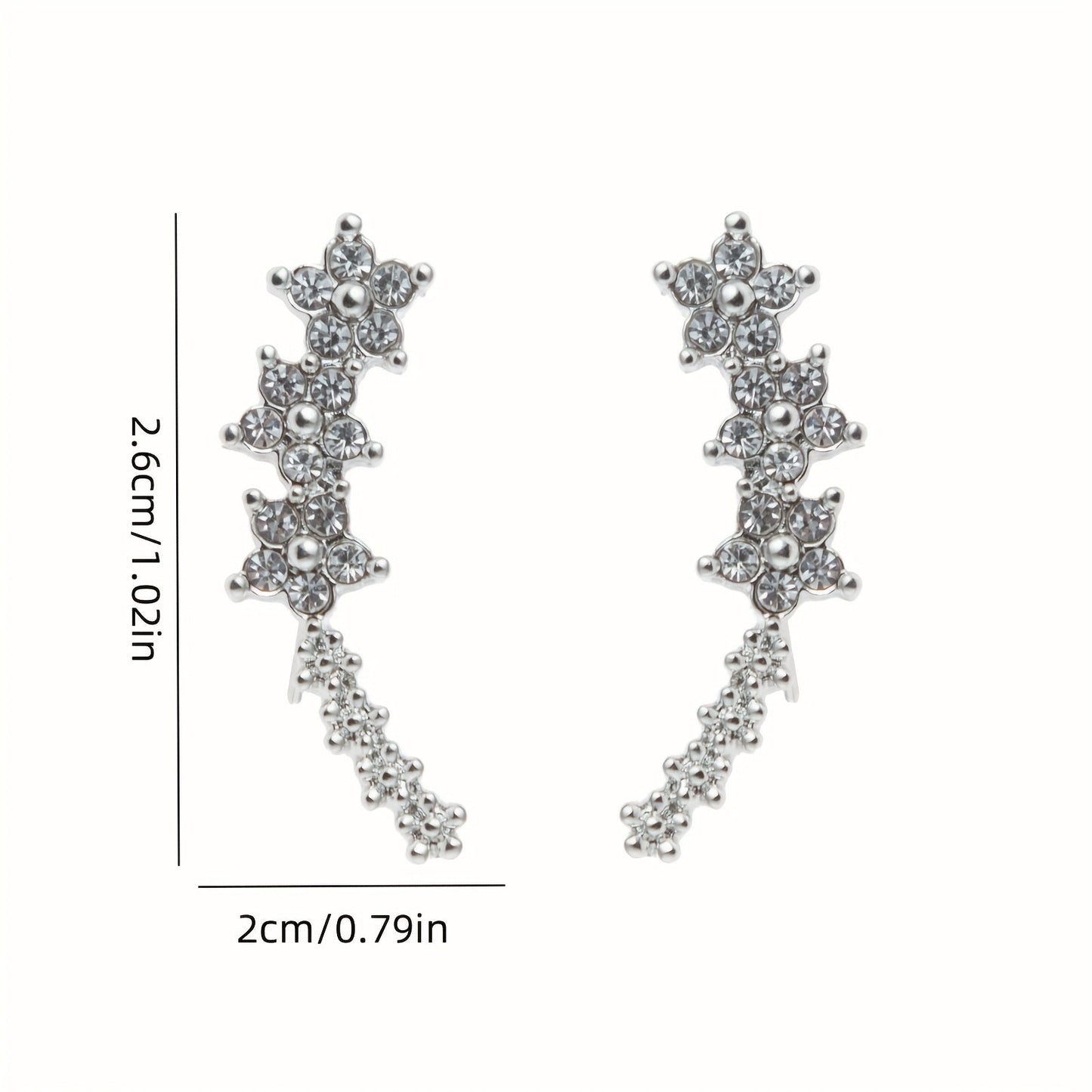 Pendientes atemporales con forma de flor