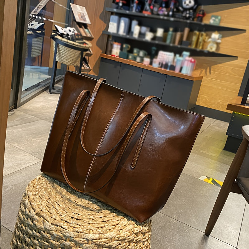 El esencial de lujo de Nora | Bolso tote de piel estructurada