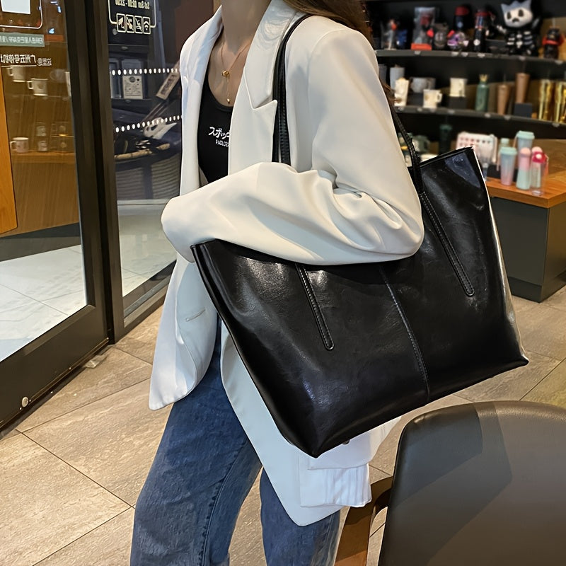 El esencial de lujo de Nora | Bolso tote de piel estructurada