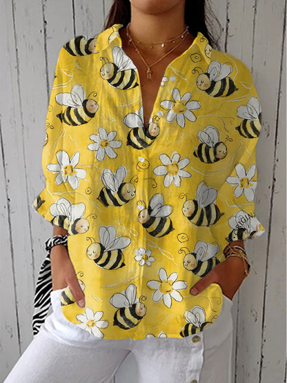Franka | Blusa con estampado de abejas