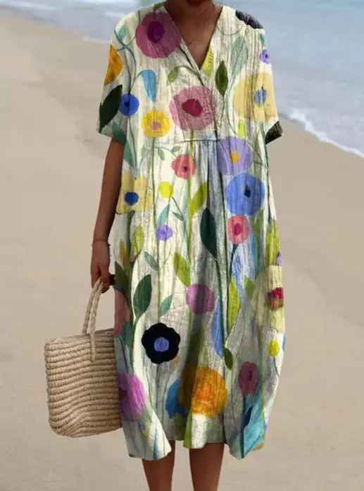 Lina | Vestido de Flores Vintage
