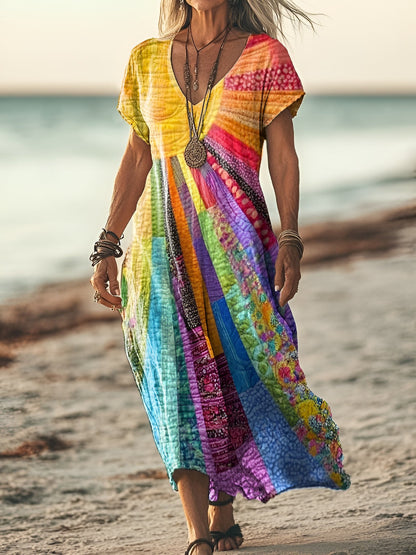 Luna - Vestido bohemio con diseño veraniego