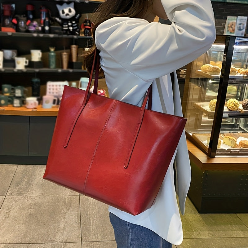 El esencial de lujo de Nora | Bolso tote de piel estructurada