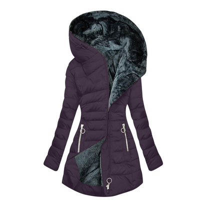 Julia - Chaqueta acolchada de invierno con capucha