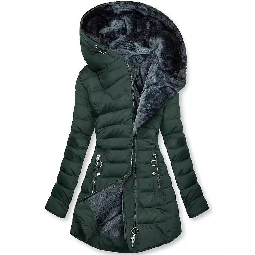 Julia - Chaqueta acolchada de invierno con capucha
