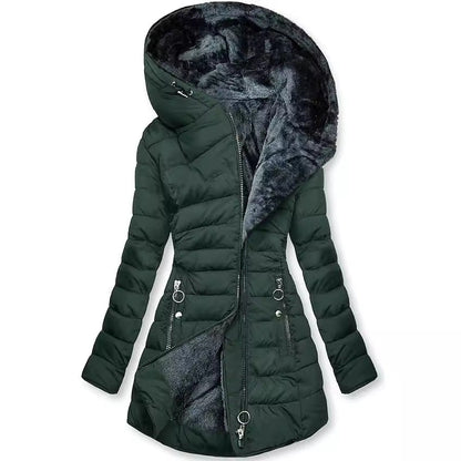 Julia - Chaqueta acolchada de invierno con capucha
