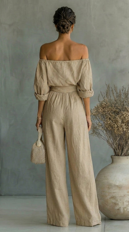 Liliána™ – Conjunto exclusivo con efecto lino para un verano elegante • S1