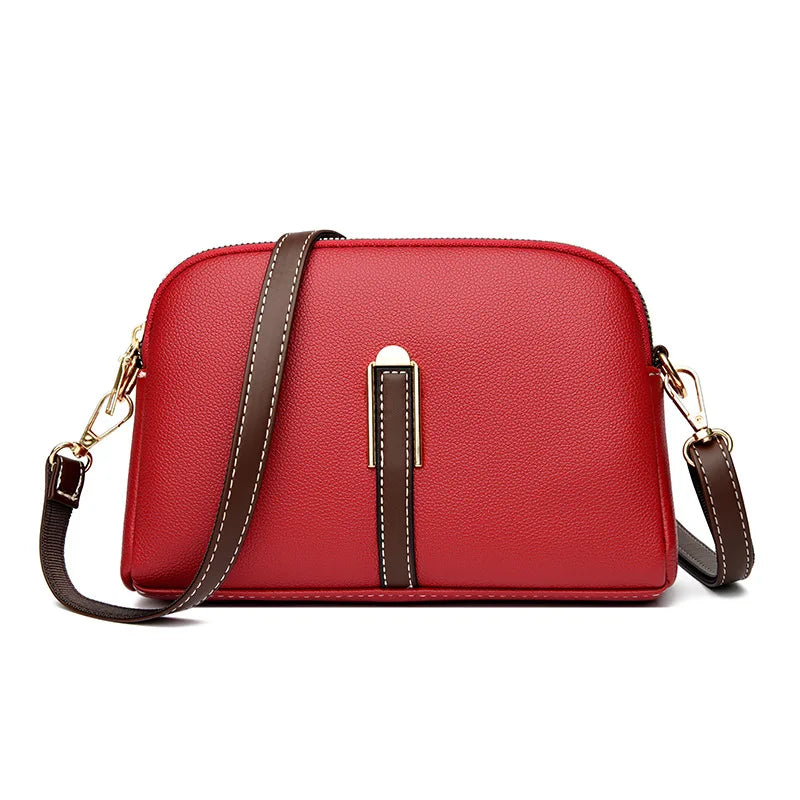 Bolso de hombro de cuero de lujo para mujer