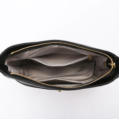 Bolso de hombro de piel de vaca diseño de lujo
