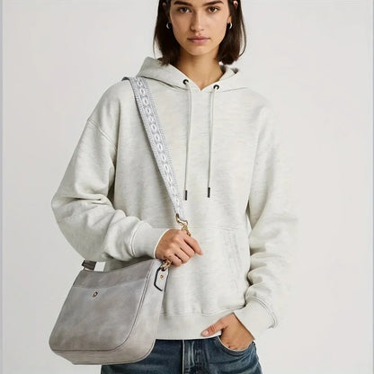 Bolso de hombro de cuero vintage