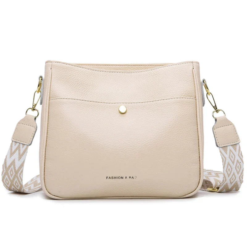 Bolso de hombro de piel de vaca diseño de lujo