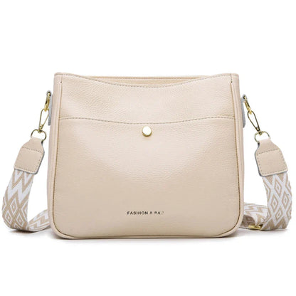 Bolso de hombro de piel de vaca diseño de lujo