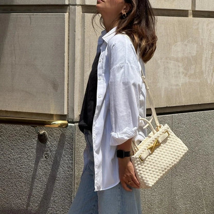 RENATA™ Bolso estructurado de inspiración artesanal