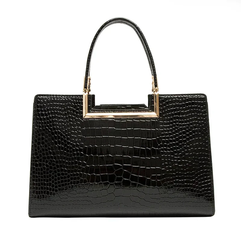 Conjunto de bolso y cartera de piel