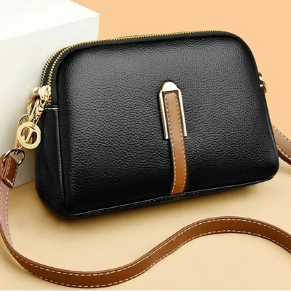 Bolso de hombro de cuero de lujo para mujer