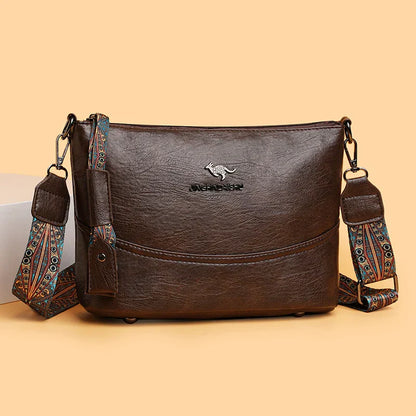 Bolso de hombro de cuero moderno