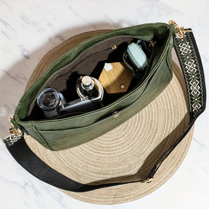 Bolso de hombro de cuero vintage