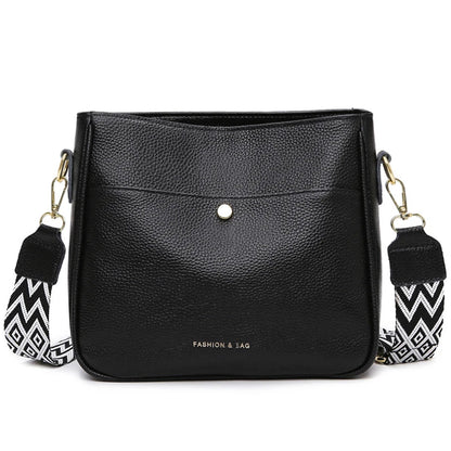 Bolso de hombro de piel de vaca diseño de lujo