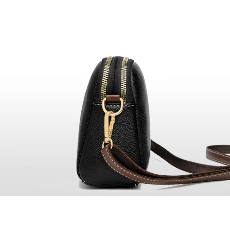 Bolso de hombro de cuero de lujo para mujer