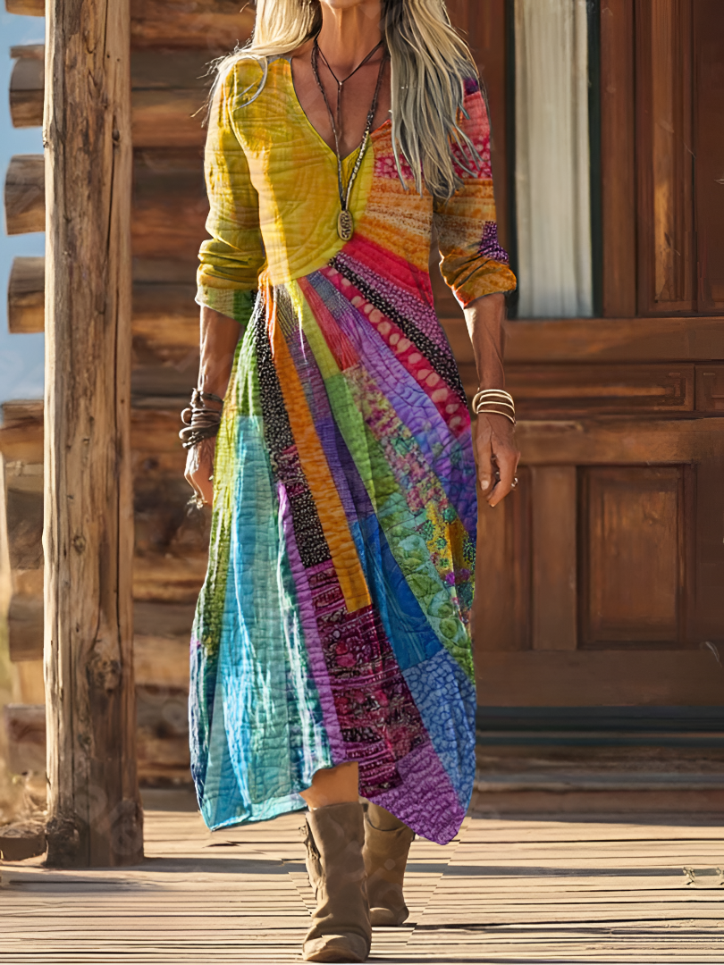 Luna - Vestido bohemio con diseño veraniego