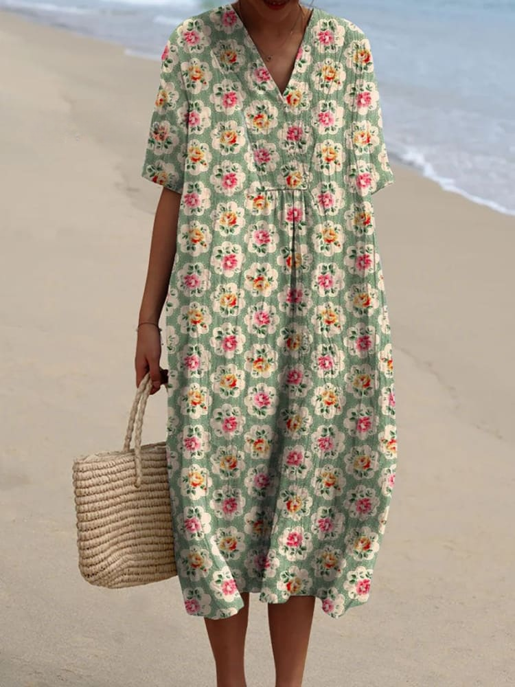 Linda | Vestido Maxi Verano Suelto y Cómodo