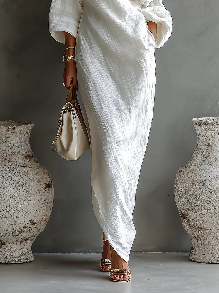 Beatrice | Vestido maxi de un solo hombro con un encanto refinado