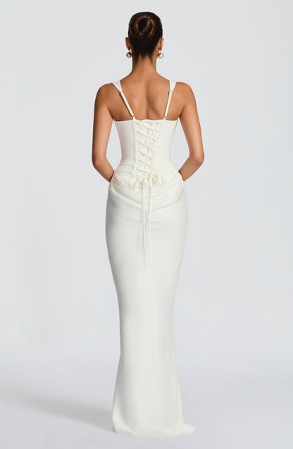 Leonor - Vestido maxi de escote cuadrado