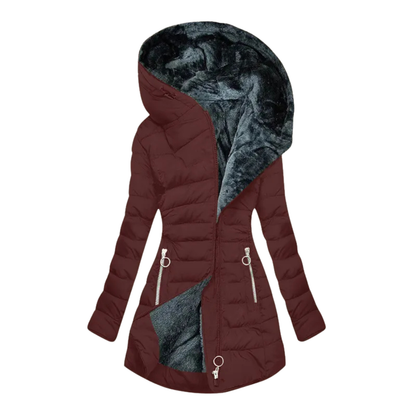 Julia - Chaqueta acolchada de invierno con capucha