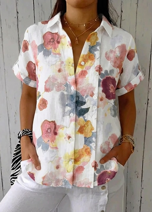 Amanda | Blusa ligera con estampado floral