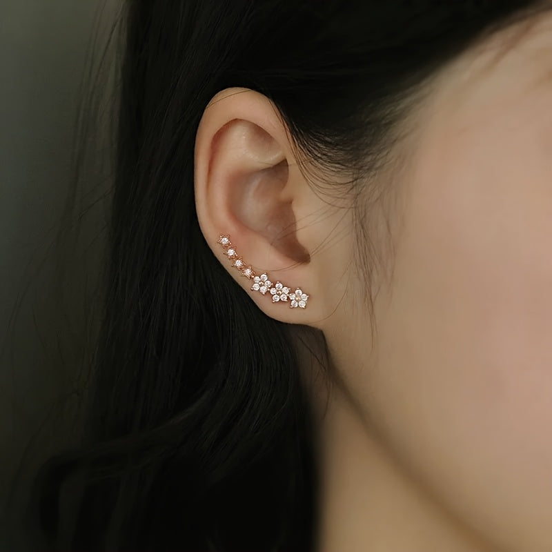 Pendientes atemporales con forma de flor