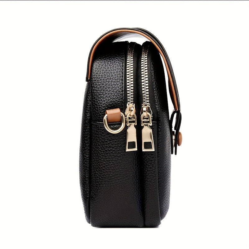 Bolso bandolera compacto de piel Sienna’s Soft Classic