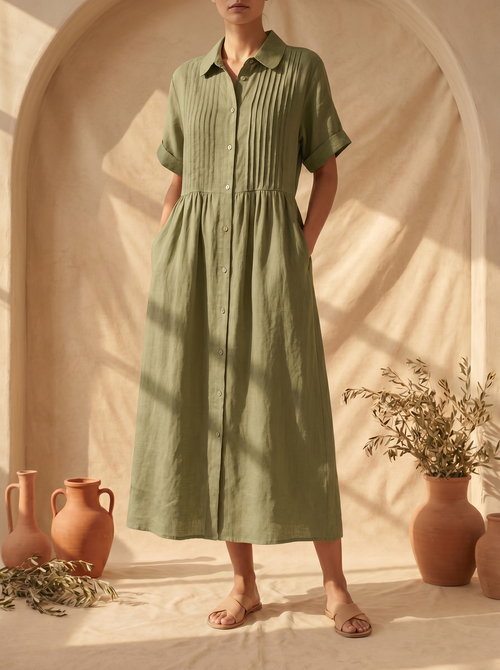 Lysandra | Vestido Camisero Ligero y de Verano