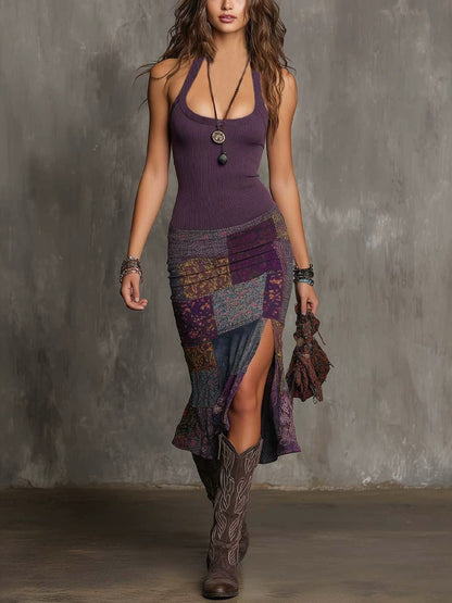Fiorella | Vestido boho patchwork de encanto sensual
