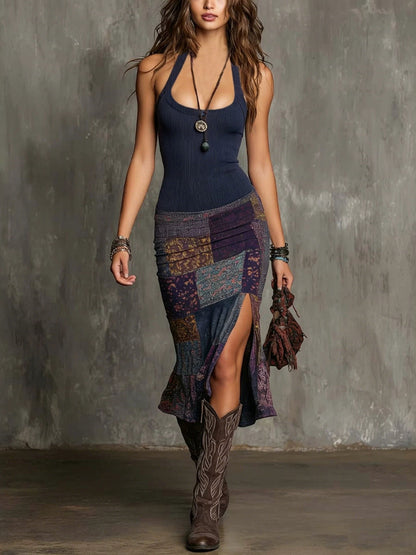Fiorella | Vestido boho patchwork de encanto sensual
