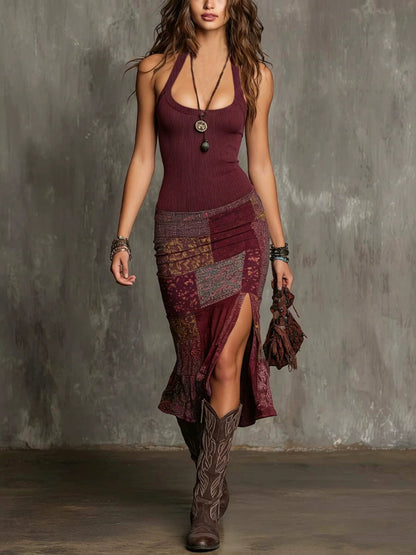 Fiorella | Vestido boho patchwork de encanto sensual