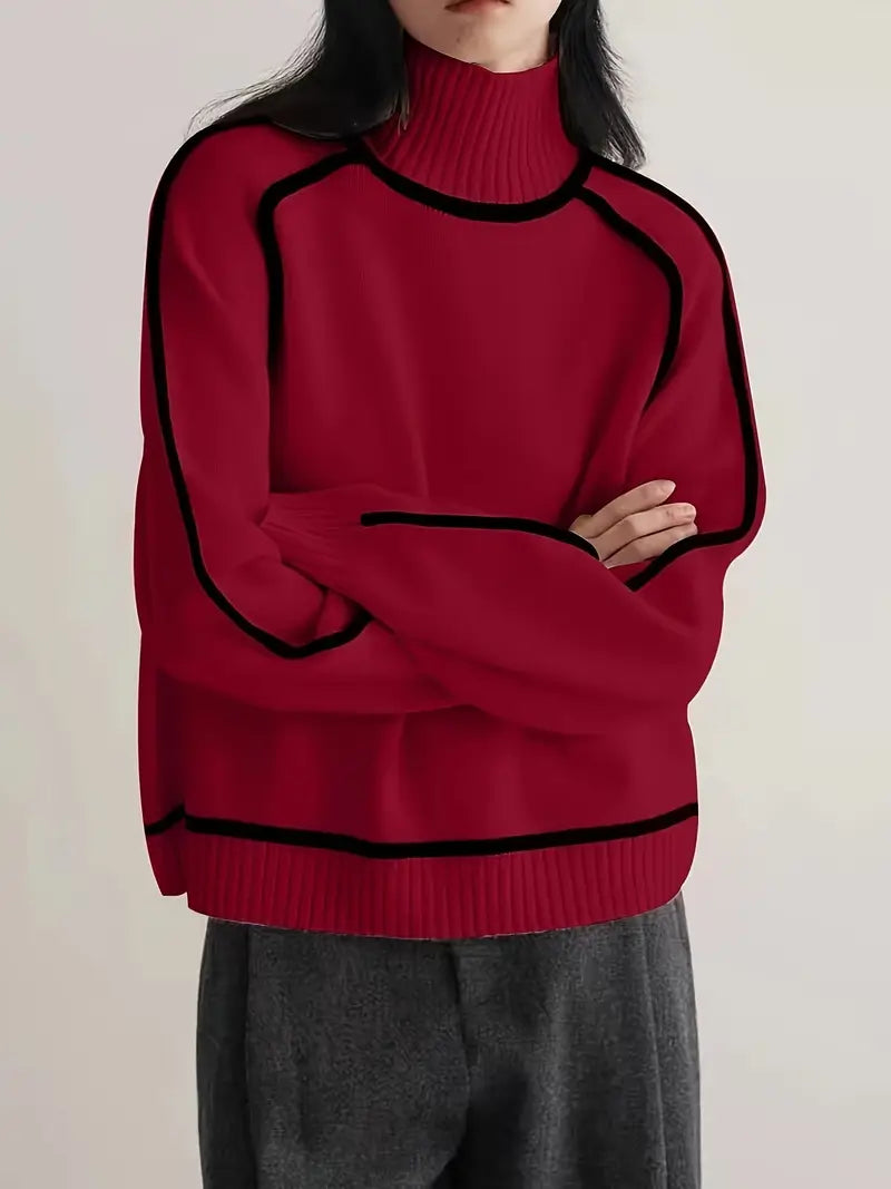 Donna | Elegante suéter de cuello alto