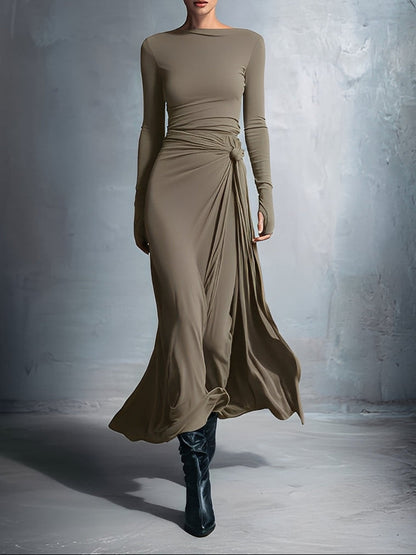 Itziar - Vestido Elegante con Nudo Lateral